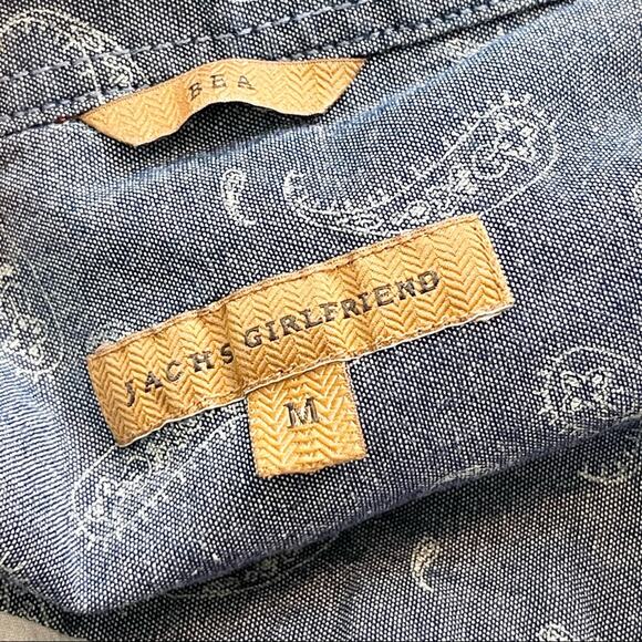 JACHS Girlfriend Red and Black Plaid Button Down Shirt - Picture 6 of 7